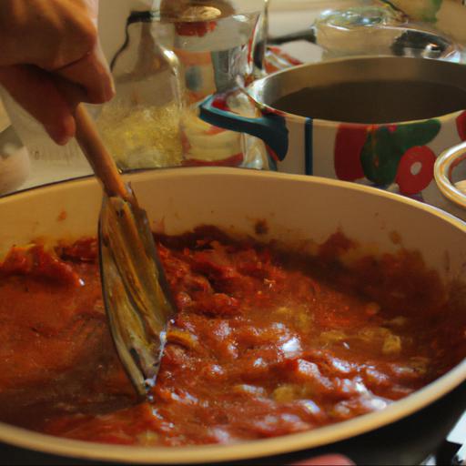 Przygotowanie sosu pomidorowego